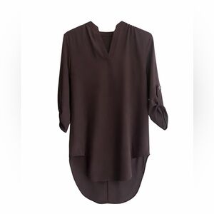 IMAN V-Neck Tunic Blouse – Size Small